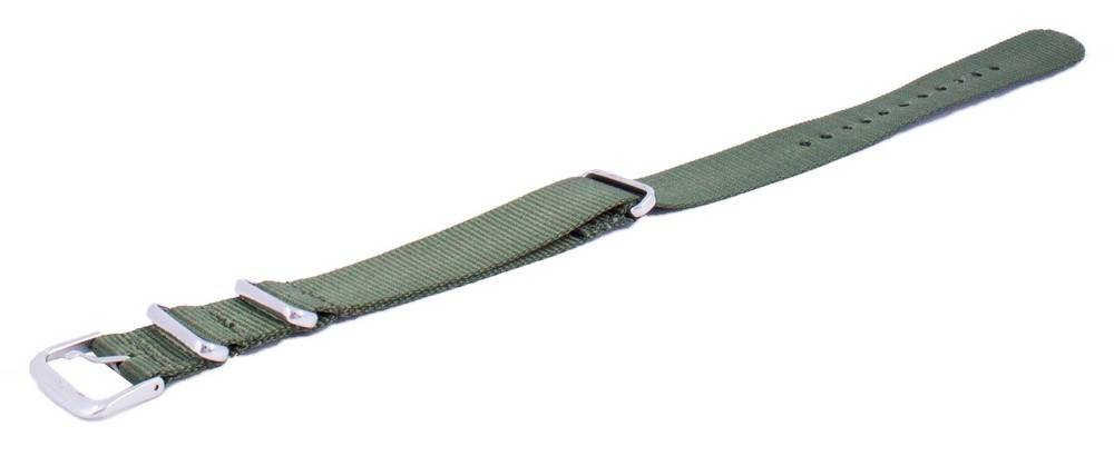 Ratio Brand NATOS12 Green Nylon Watch Strap 18mm - Prestige Stones