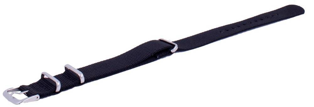 Ratio Brand NATOS13 Nero Nylon Watch Strap 18mm - Prestige Stones