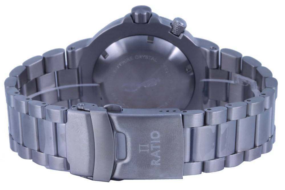 Ratio FreeDiver Black Dial Stainless Steel Quartz 1050MD93 - 02V - BLK 1000M Men's Watch - Prestige Stones
