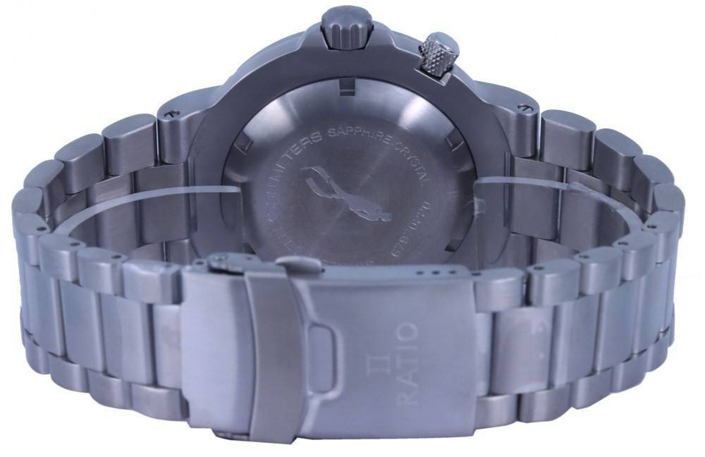 Ratio FreeDiver Blue Dial Stainless Steel Quartz 1050HA93 - 12V - BLU 1000M Men's Watch - Prestige Stones