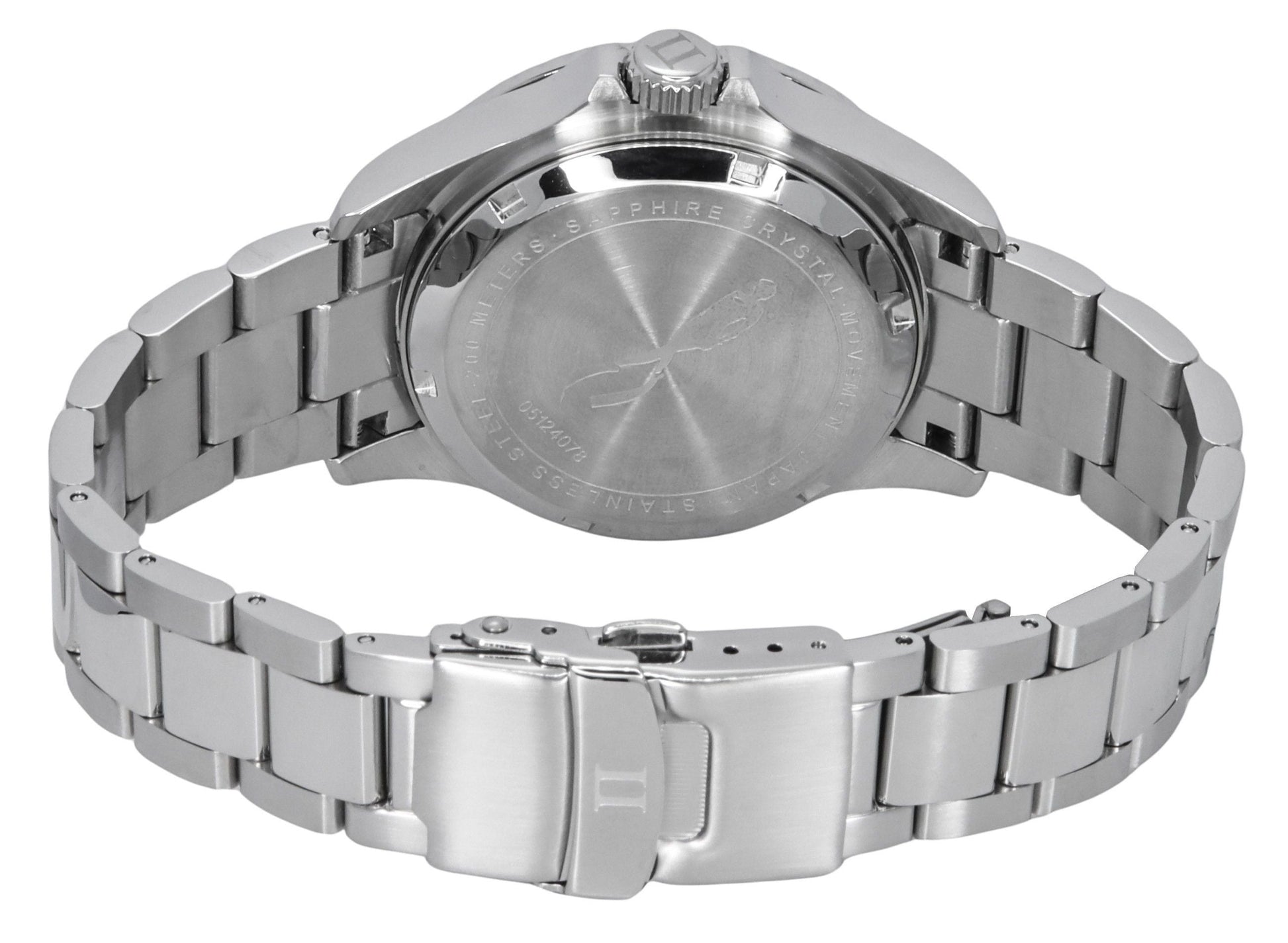 Ratio FreeDiver GMT Series Sapphire Stainless Steel Black Dial Automatic RTF051 200M Men's Watch - Prestige Stones