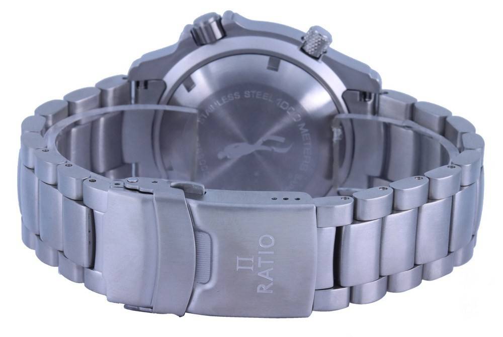 Ratio FreeDiver Helium Safe 1000M Black Dial Stainless Steel Automatic 1066KE26 - 33VA - BLK Men's Watch - Prestige Stones