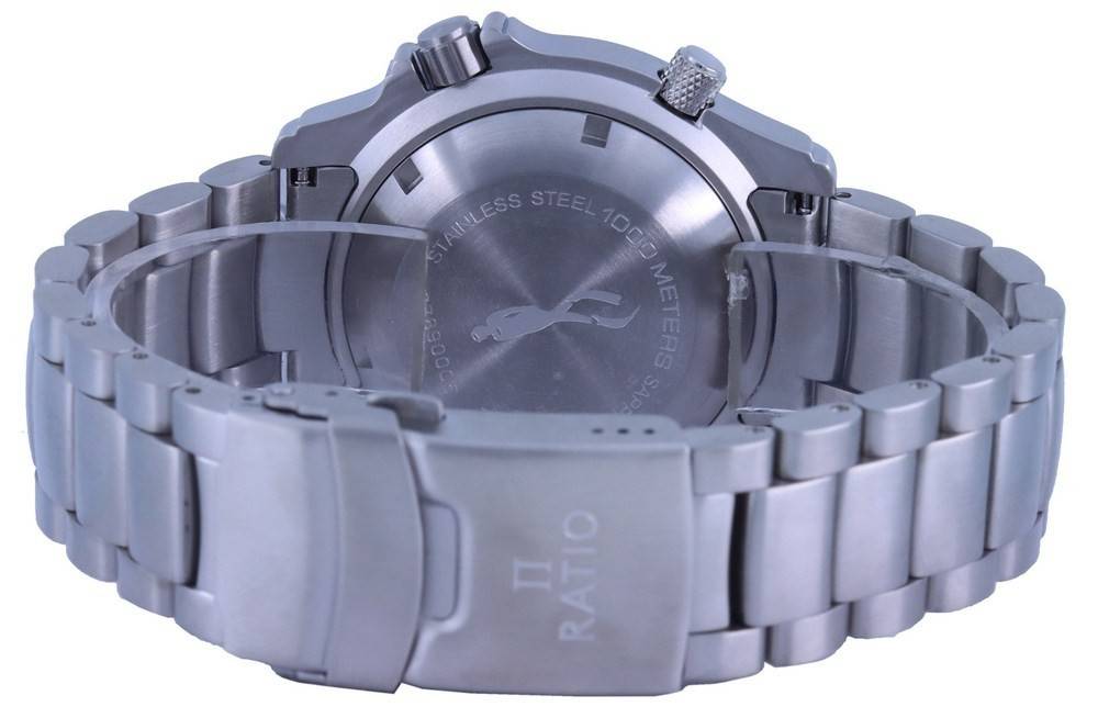 Ratio FreeDiver Helium Safe 1000M Black Dial Stainless Steel Automatic 1066KE26 - 33VA - BLK Men's Watch - Prestige Stones
