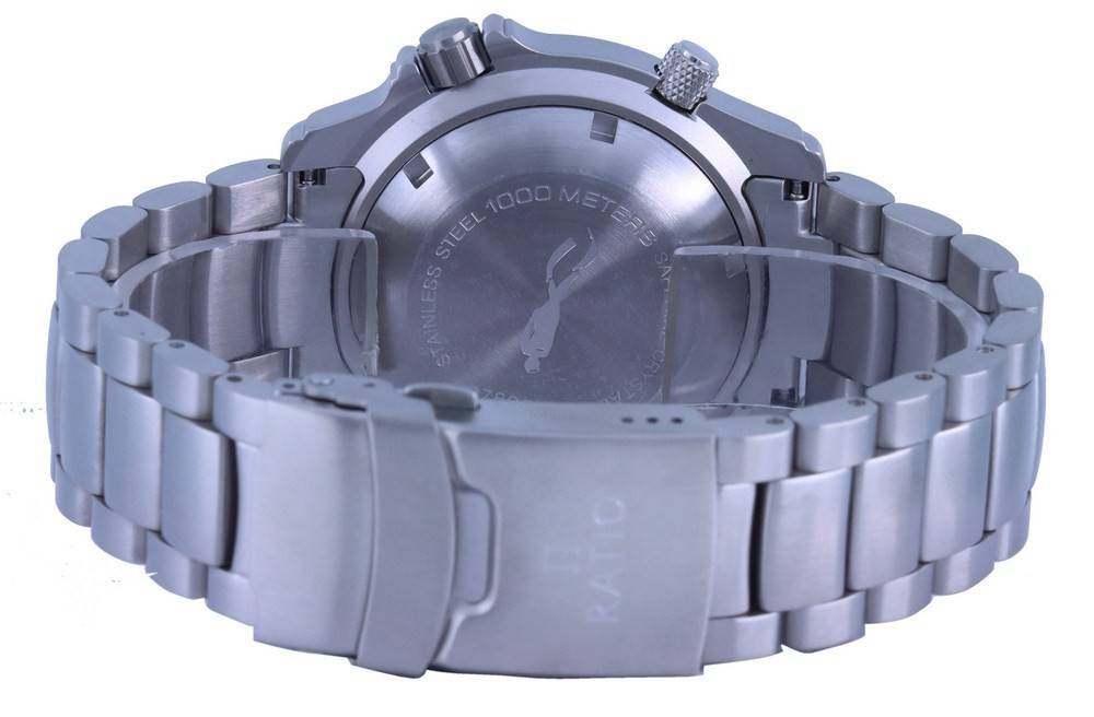 Ratio FreeDiver Helium Safe 1000M Orange Dial Stainless Steel Automatic 1066KE26 - 33VA - ORG Men's Watch - Prestige Stones