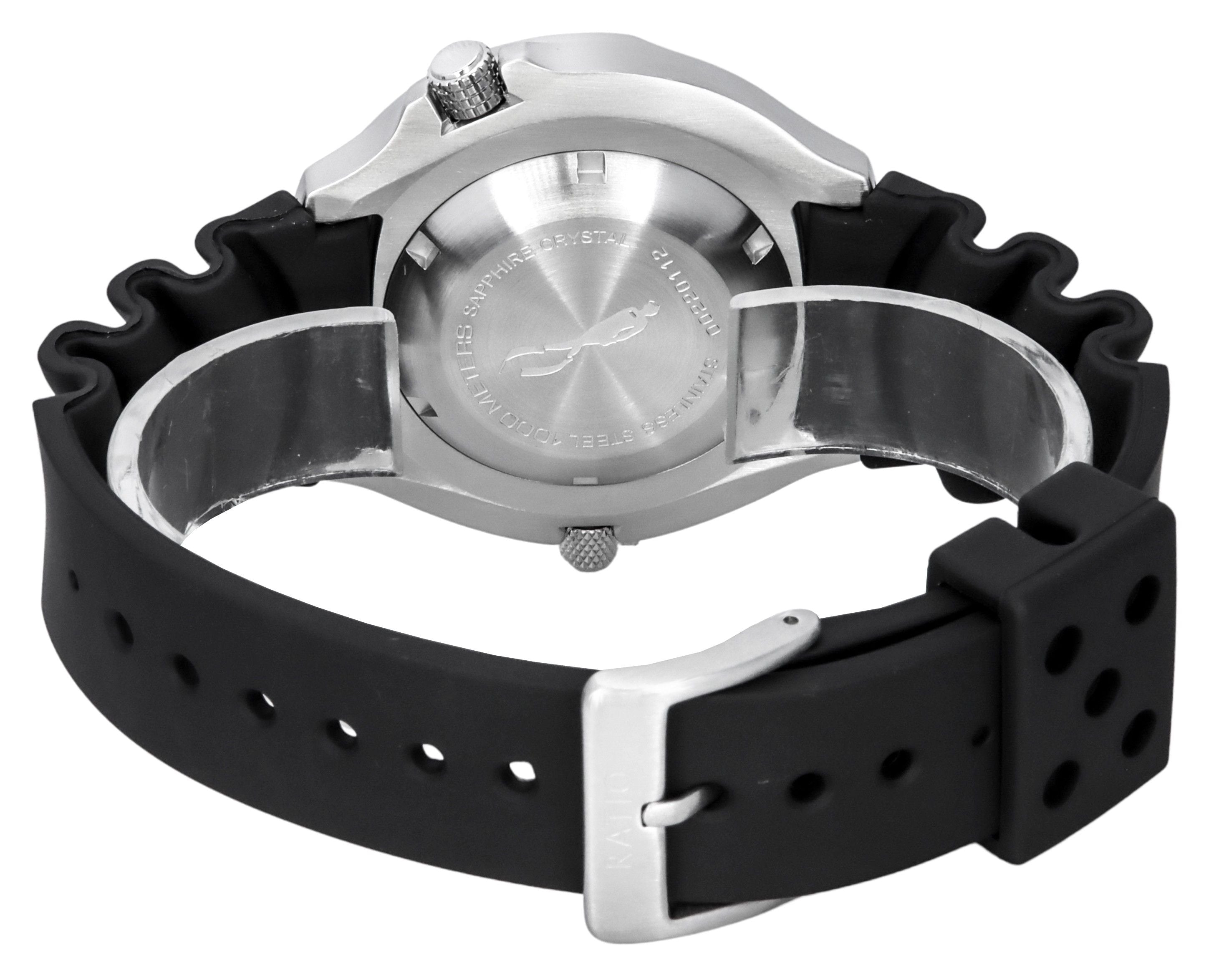 Ratio FreeDiver Helium Safe Sapphire Quartz White Dial 1038EF102V - WHT 1000M Men's Watch - Prestige Stones