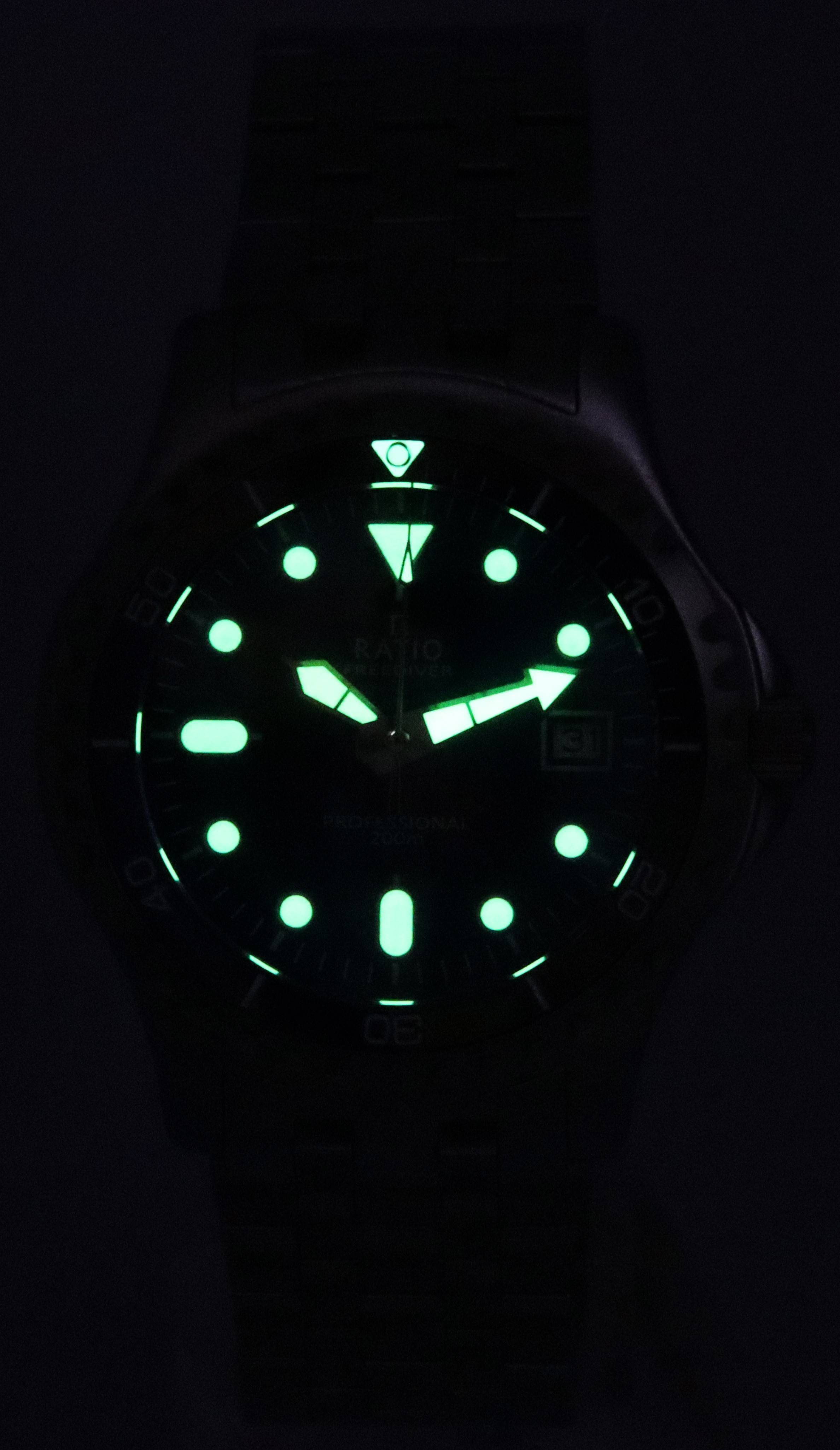 Ratio FreeDiver Professional Sapphire Blue Sunray Dial Quartz RTF007 200M Men's Watch - Prestige Stones