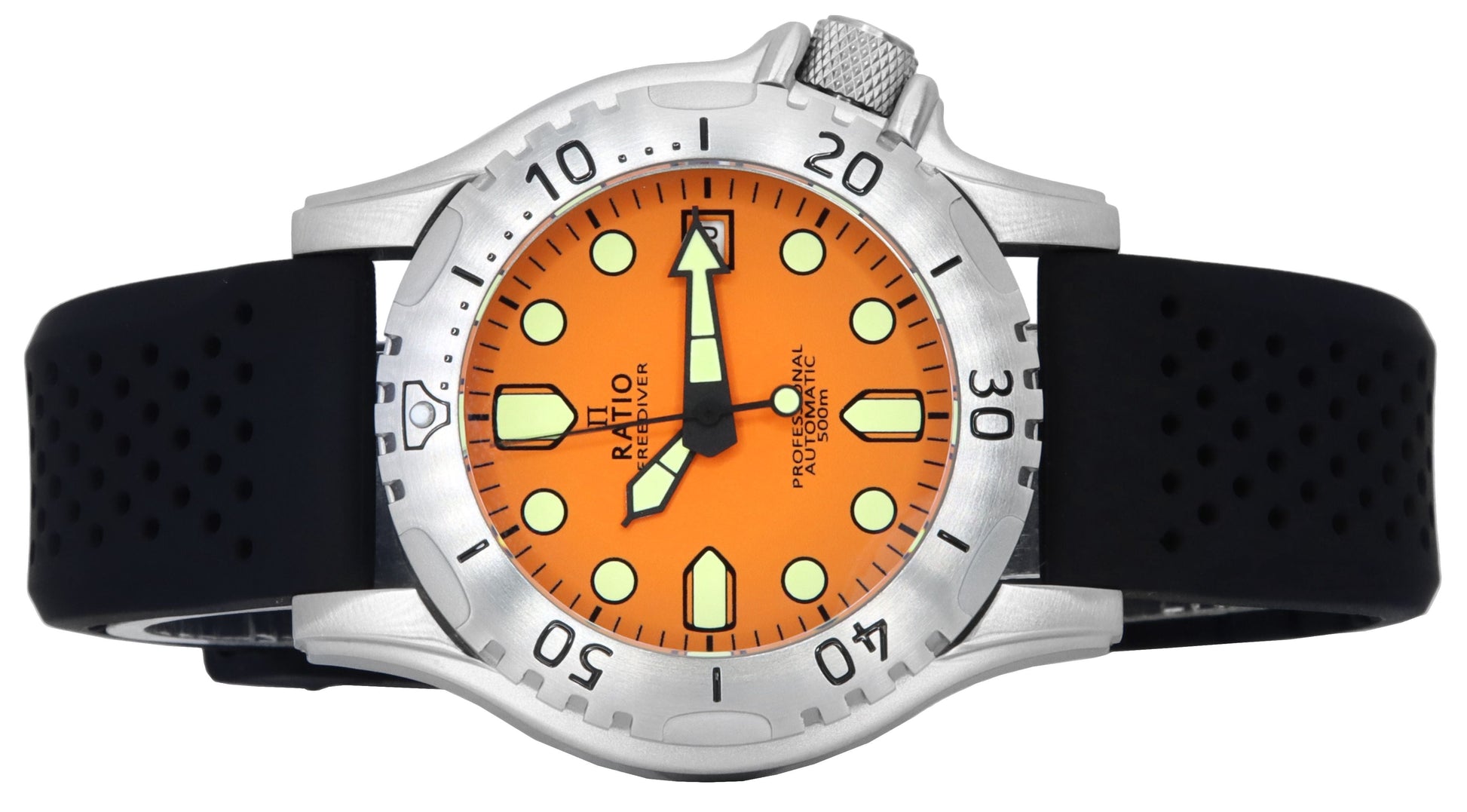 Ratio FreeDiver Professional Sapphire Orange Dial Automatic RTF017 500M Men's Watch - Prestige Stones