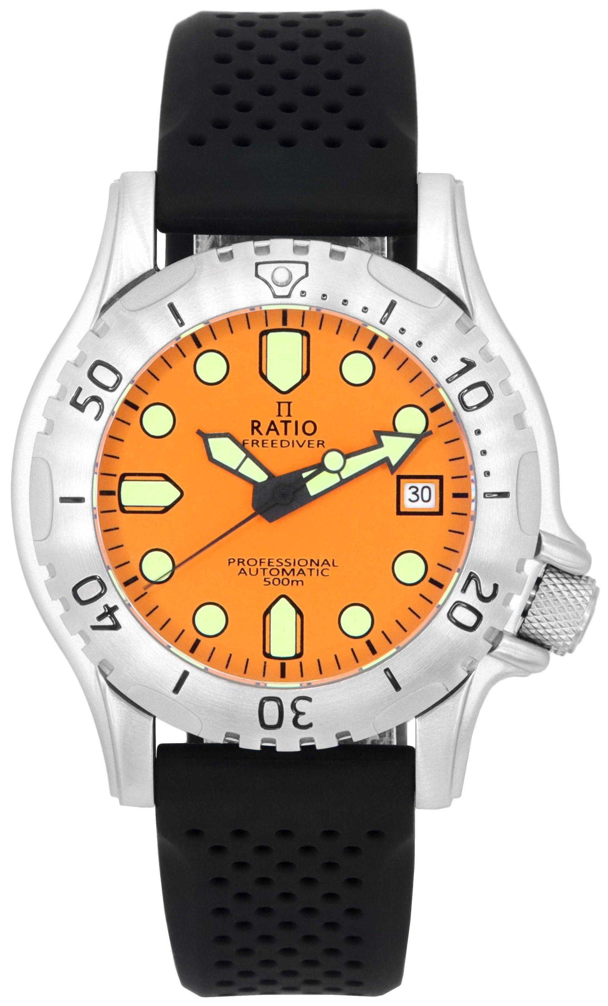 Ratio FreeDiver Professional Sapphire Orange Dial Automatic RTF017 500M Men's Watch - Prestige Stones
