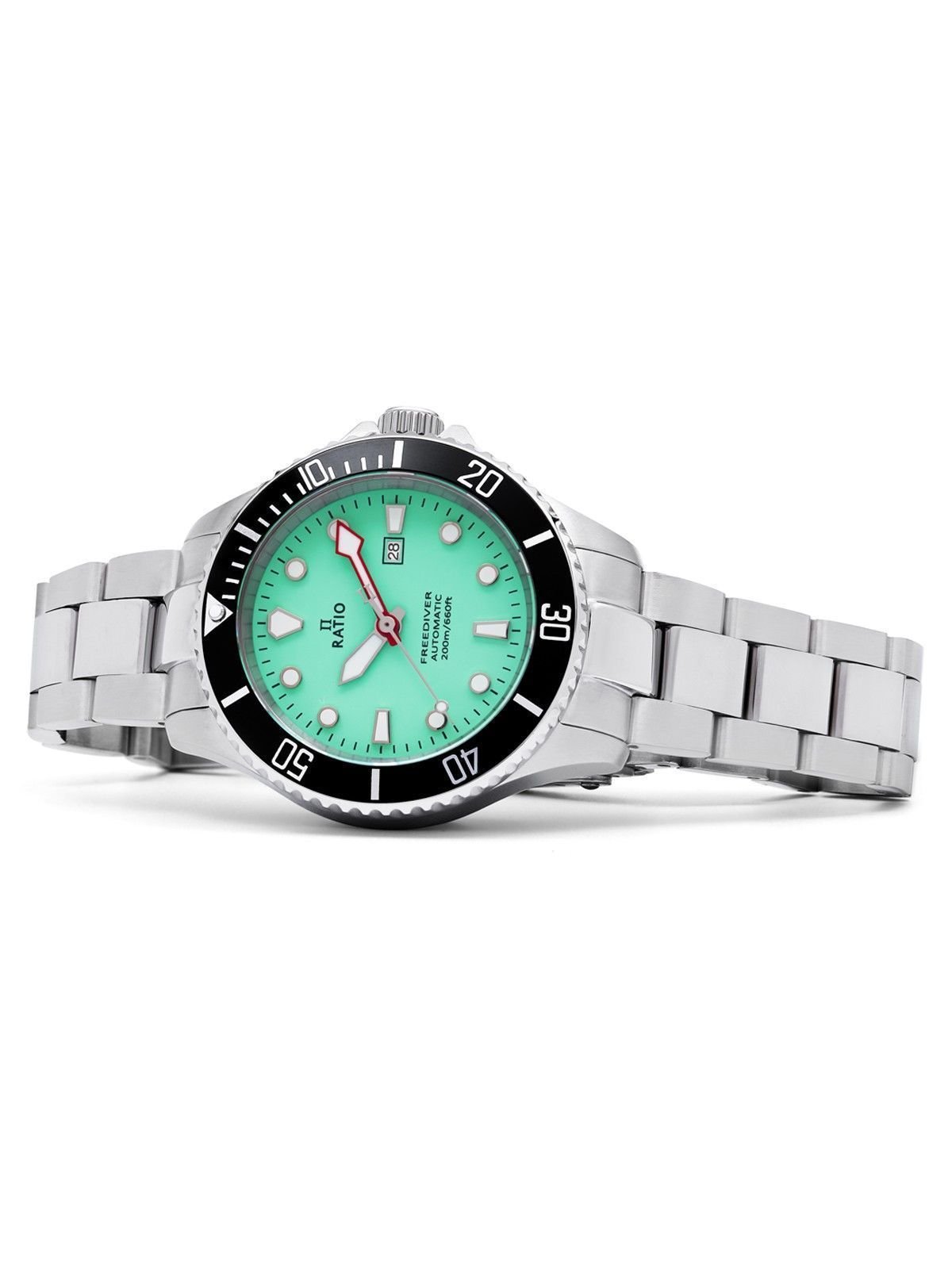 Ratio FreeDiver Sapphire Stainless Steel Green Dial Automatic RTFL835 200M Women's Watch - Prestige Stones