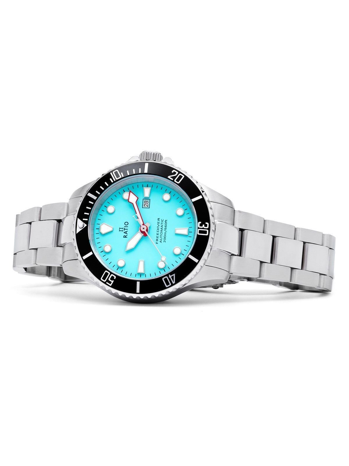 Ratio FreeDiver Sapphire Stainless Steel Ice Blue Dial Automatic RTFL837 200M Women's Watch - Prestige Stones