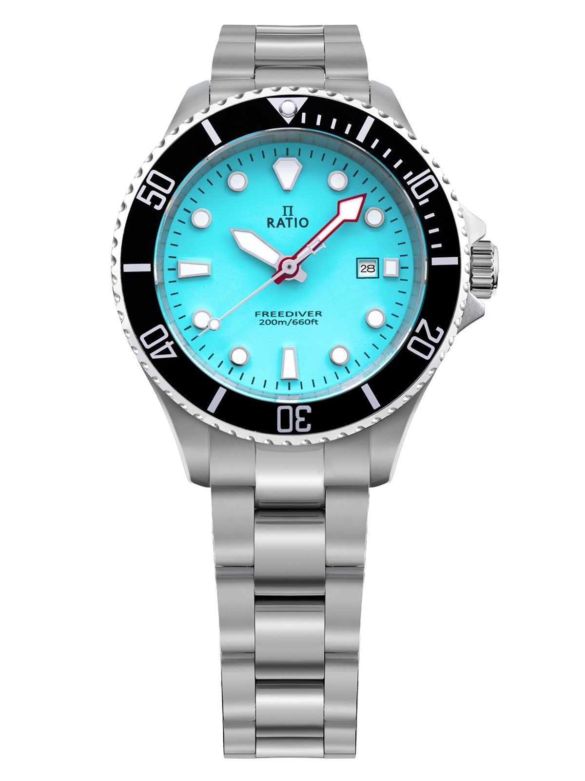 Ratio FreeDiver Sapphire Stainless Steel Ice Blue Dial Quartz RTFL807 200M Women's Watch - Prestige Stones