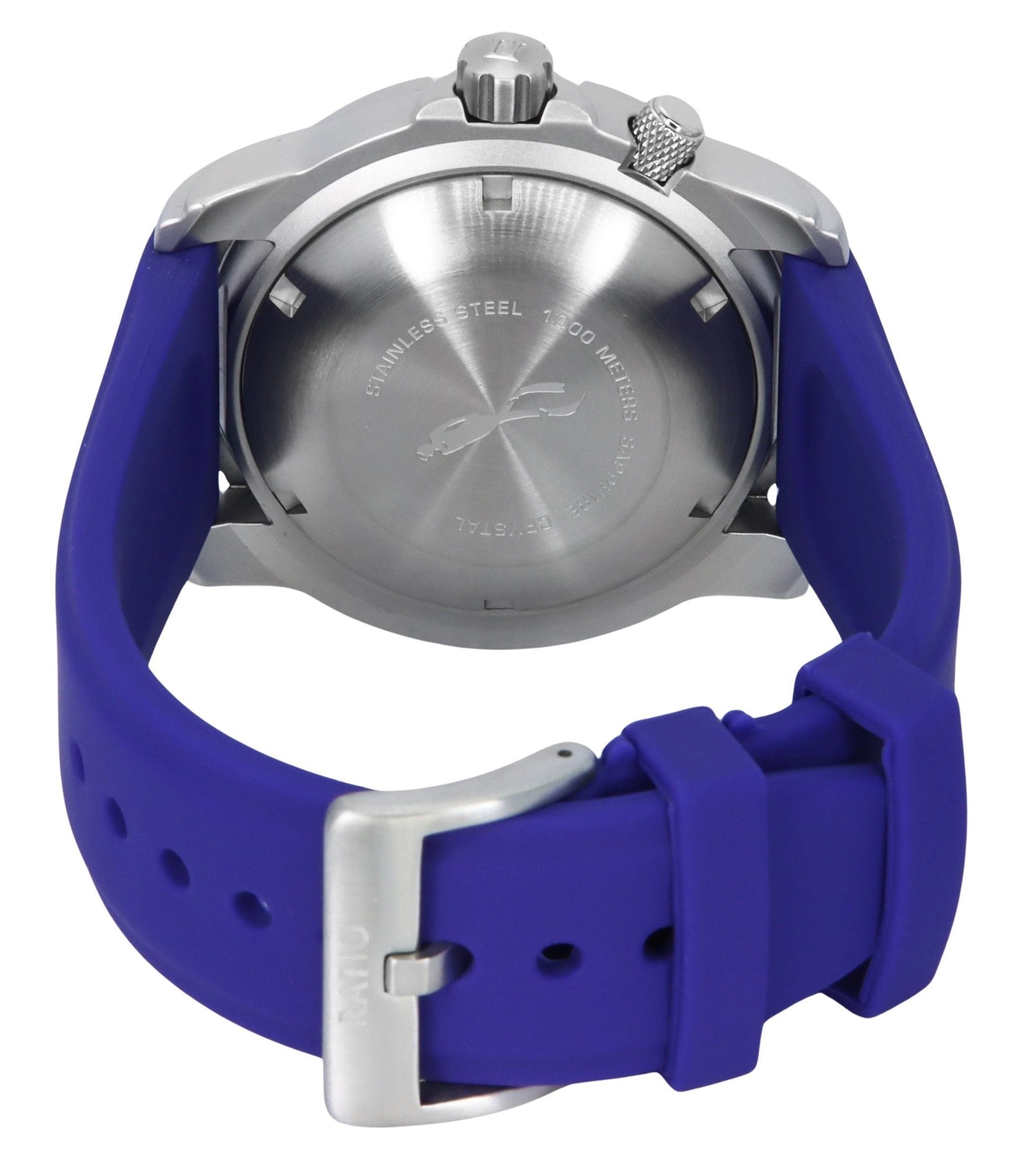 Ratio FreeDiver Version 02 Helium Safe 1000M Sapphire Automatic Blue Dial 1068HA90 - 34VA - BLU - V02 Men's Watch - Prestige Stones