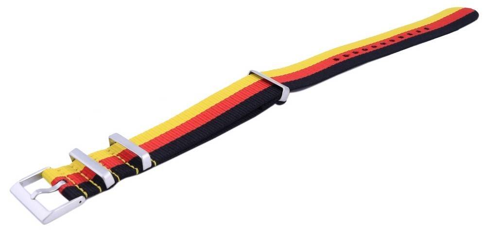 Ratio NATO26 Germany National Flag Pattern Polyester 22mm Watch Strap - Prestige Stones