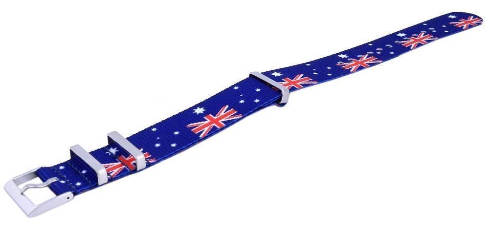 Ratio NATO30 Australia National Flag Pattern Polyester 22mm Watch Strap - Prestige Stones