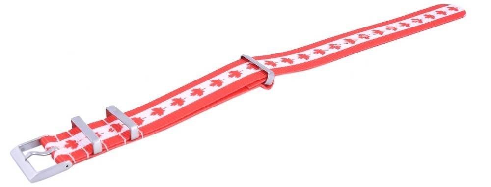 Ratio NATO34 Canada National Flag Pattern Polyester 22mm Watch Strap - Prestige Stones
