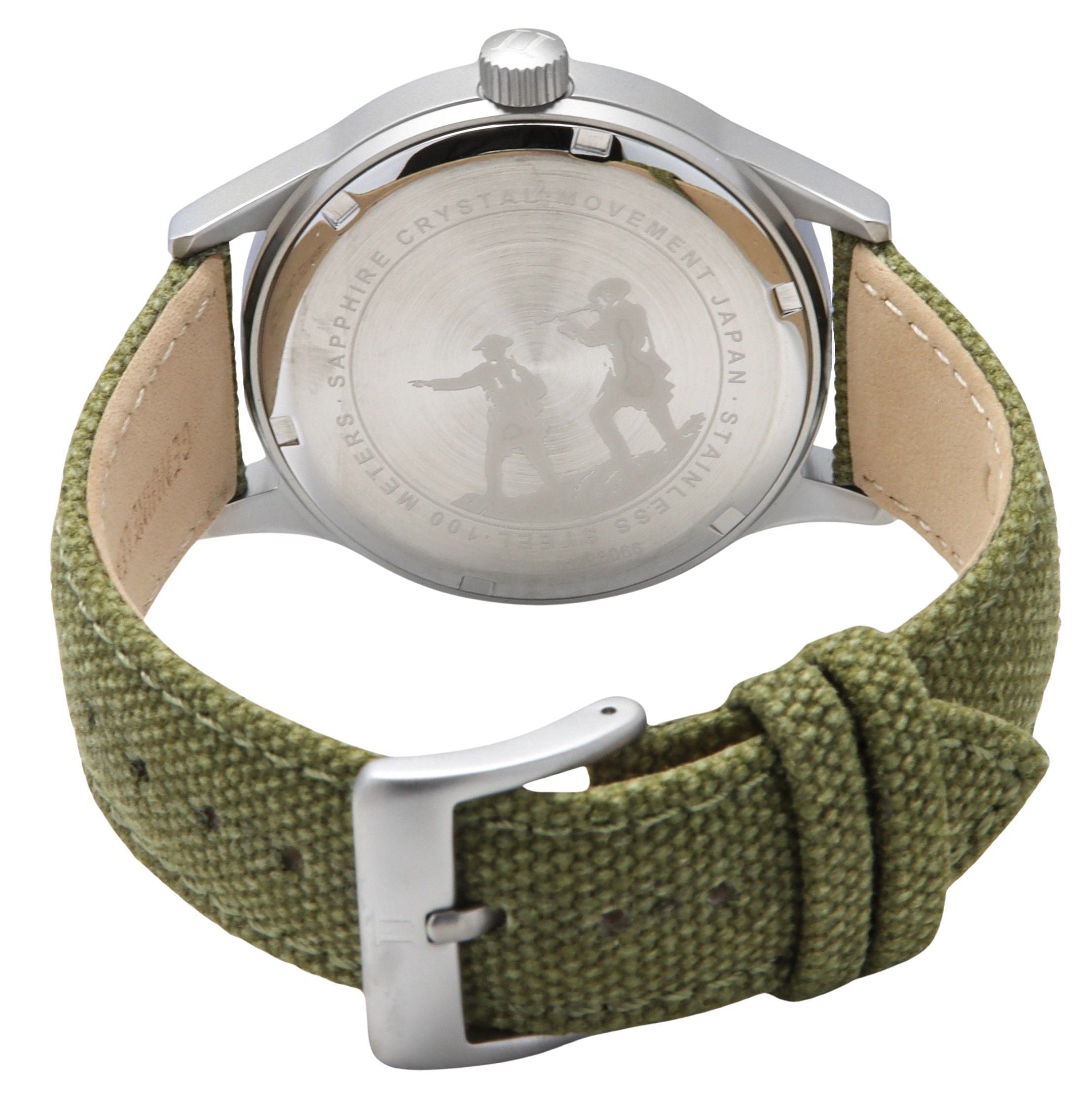 Ratio Quest Men's Field Watch Sapphire Canvas Strap Quartz RTQ019 100M Lewis And Clark Edition - Prestige Stones