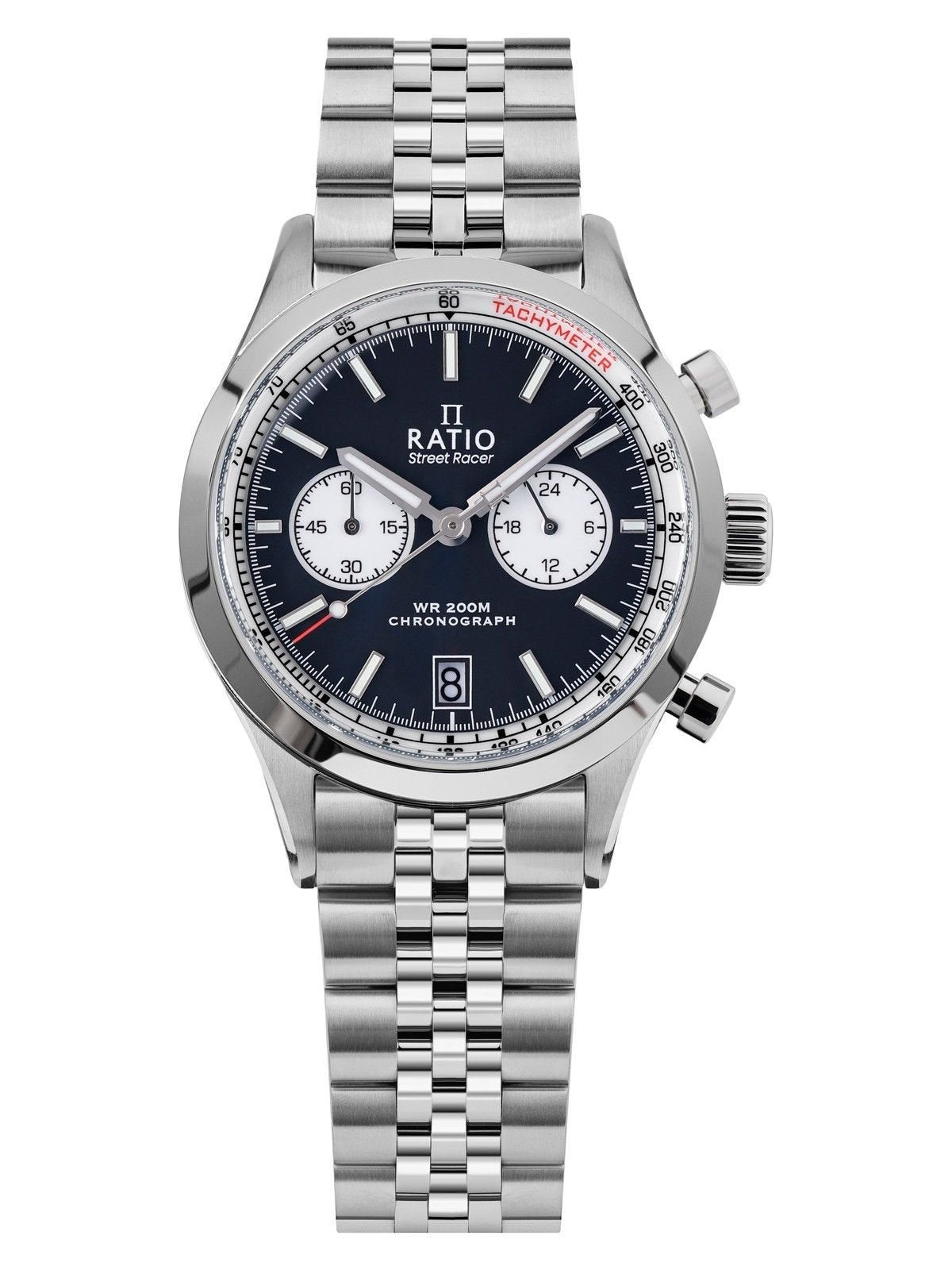 Ratio Street Racer Chronograph RTC012 200M Black Reverse Panda Dial Limited Edition Watch - Prestige Stones