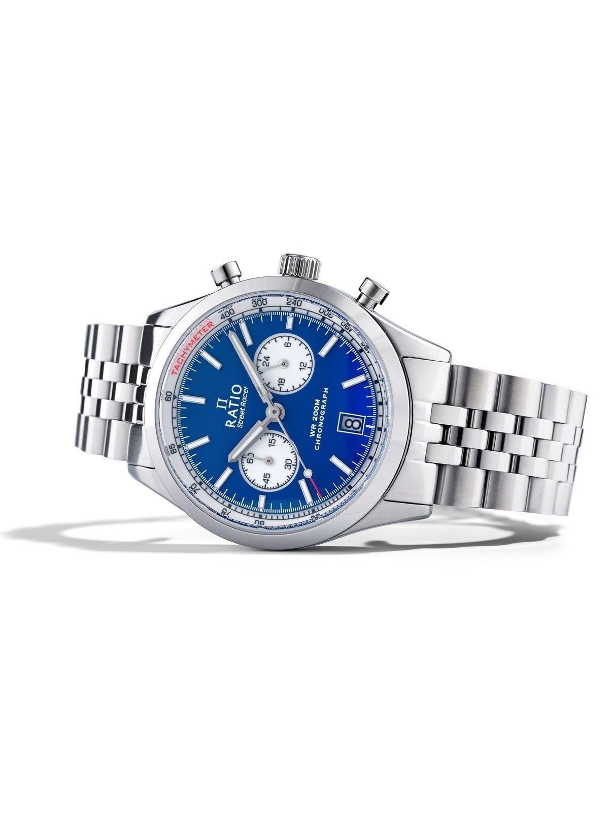 Ratio Street Racer Chronograph RTC014 200M Blue Reverse Panda Dial Limited Edition Watch - Prestige Stones