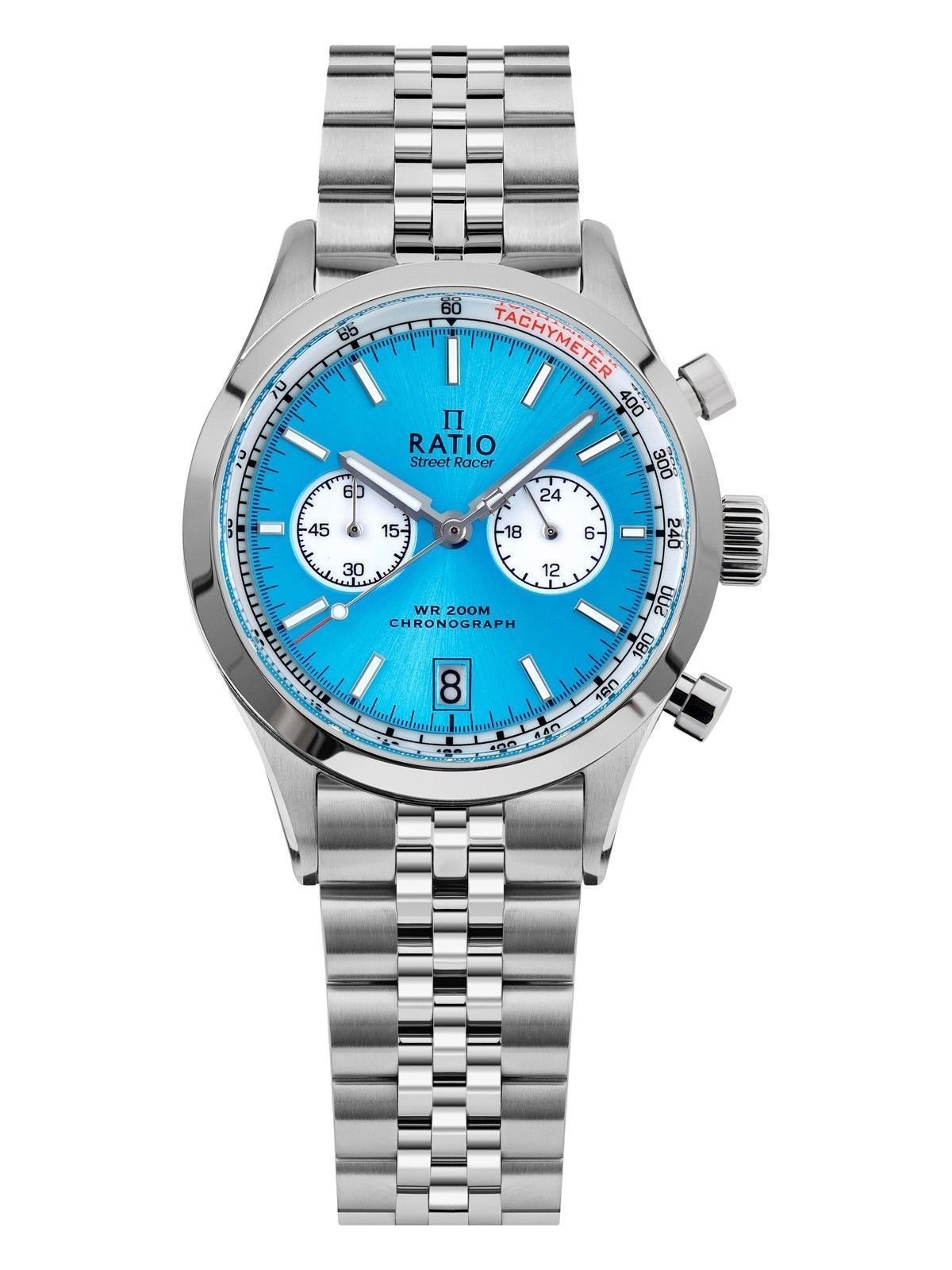 Ratio Street Racer Chronograph RTC018 200M Sunray Blue Reverse Panda Dial Limited Edition Watch - Prestige Stones