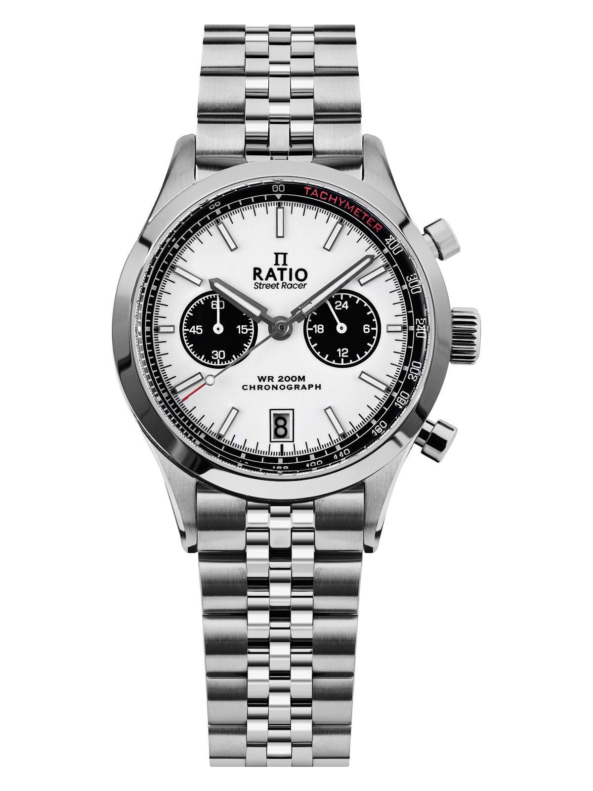 Ratio Street Racer Chronograph RTC022 200M Black Panda Dial Limited Edition Watch - Prestige Stones