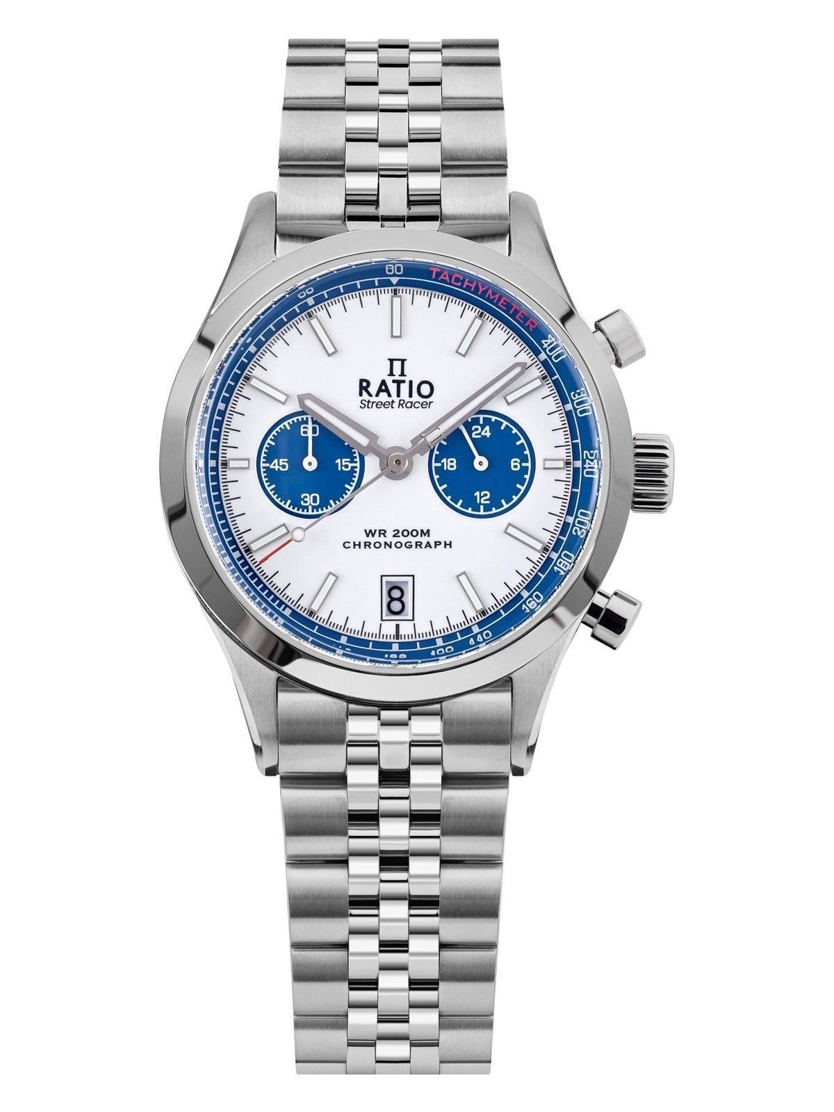 Ratio Street Racer Chronograph RTC024 200M Blue Panda Dial Limited Edition Watch - Prestige Stones