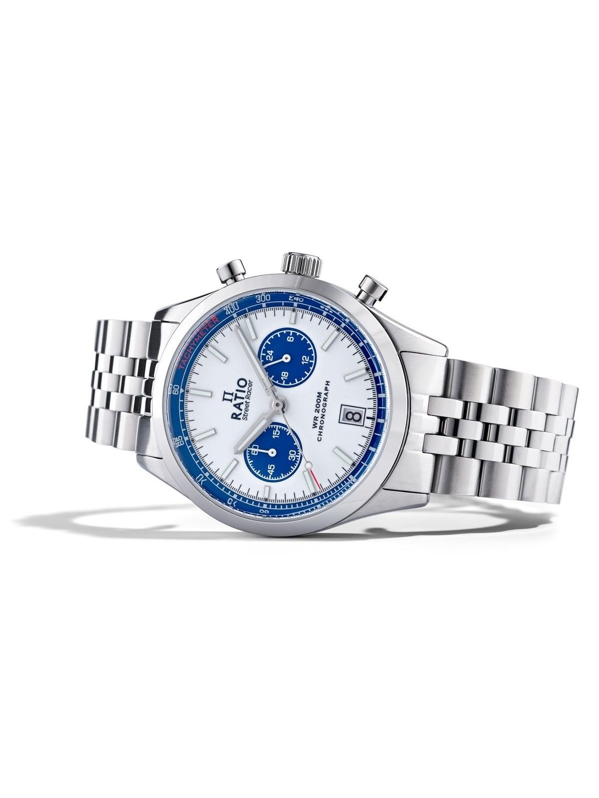 Ratio Street Racer Chronograph RTC024 200M Blue Panda Dial Limited Edition Watch - Prestige Stones