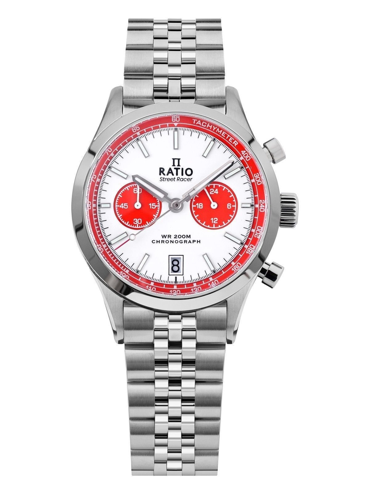 Ratio Street Racer Chronograph RTC025 200M Red Panda Dial Limited Edition Watch - Prestige Stones