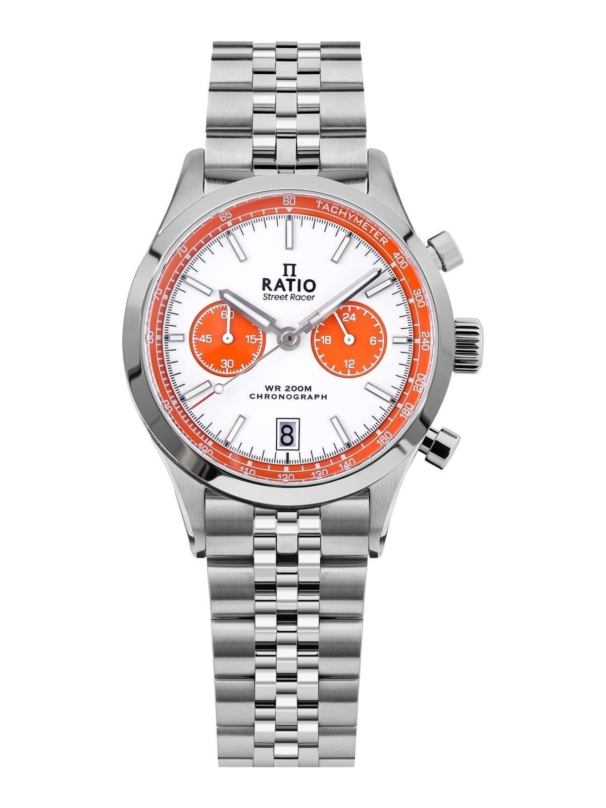 Ratio Street Racer Chronograph RTC026 200M Orange Panda Dial Limited Edition Watch - Prestige Stones
