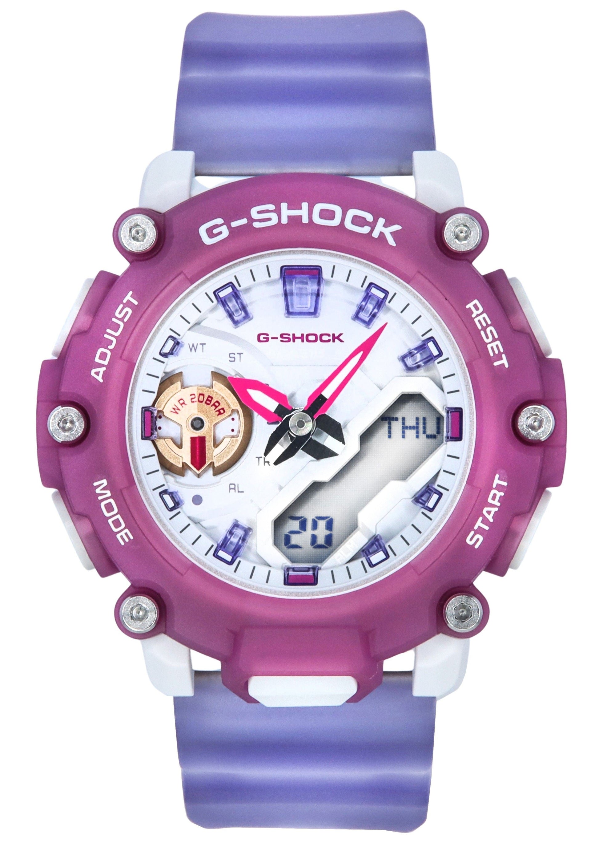 Refurbished Casio G - Shock Analog Digital Translucent Resin Strap Quartz GMA - S2200PE - 6A 200M Women's Watch - Prestige Stones