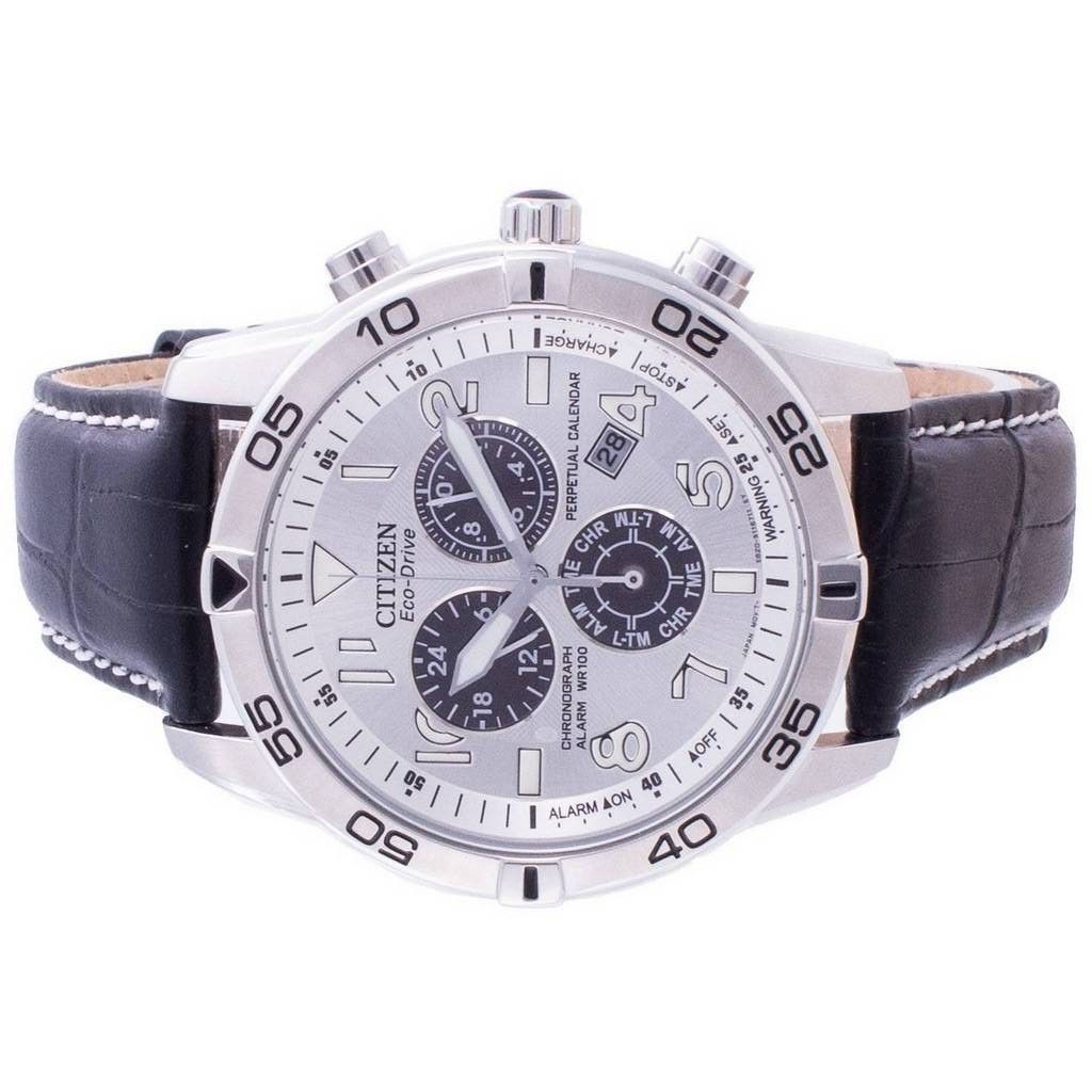 Refurbished Citizen Perpetual Calendar Chronograph Silver Dial Eco - Drive BL5470 - 14A 100M Men's Watch - Prestige Stones