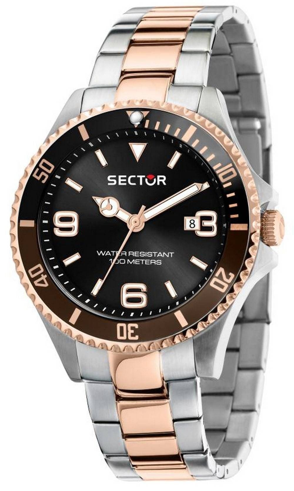 Refurbished Sector 230 Black Dial Two Tone Stainless Steel Quartz R3253161019 100M Men's Watch - Prestige Stones