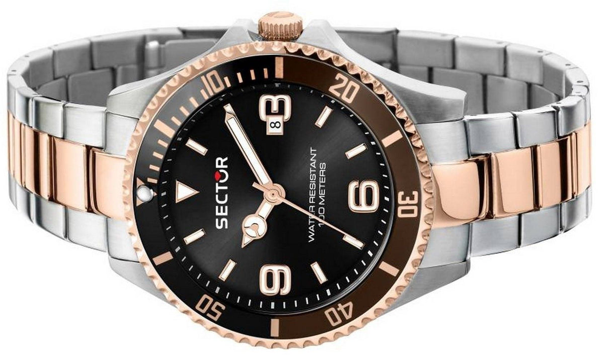 Refurbished Sector 230 Black Dial Two Tone Stainless Steel Quartz R3253161019 100M Men's Watch - Prestige Stones