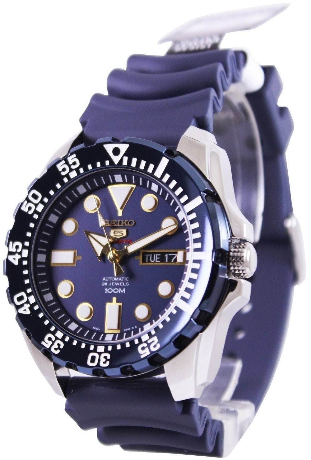 Refurbished Seiko 5 Sports Automatic 24 Jewels SRP605K2 Men's Watch - Prestige Stones