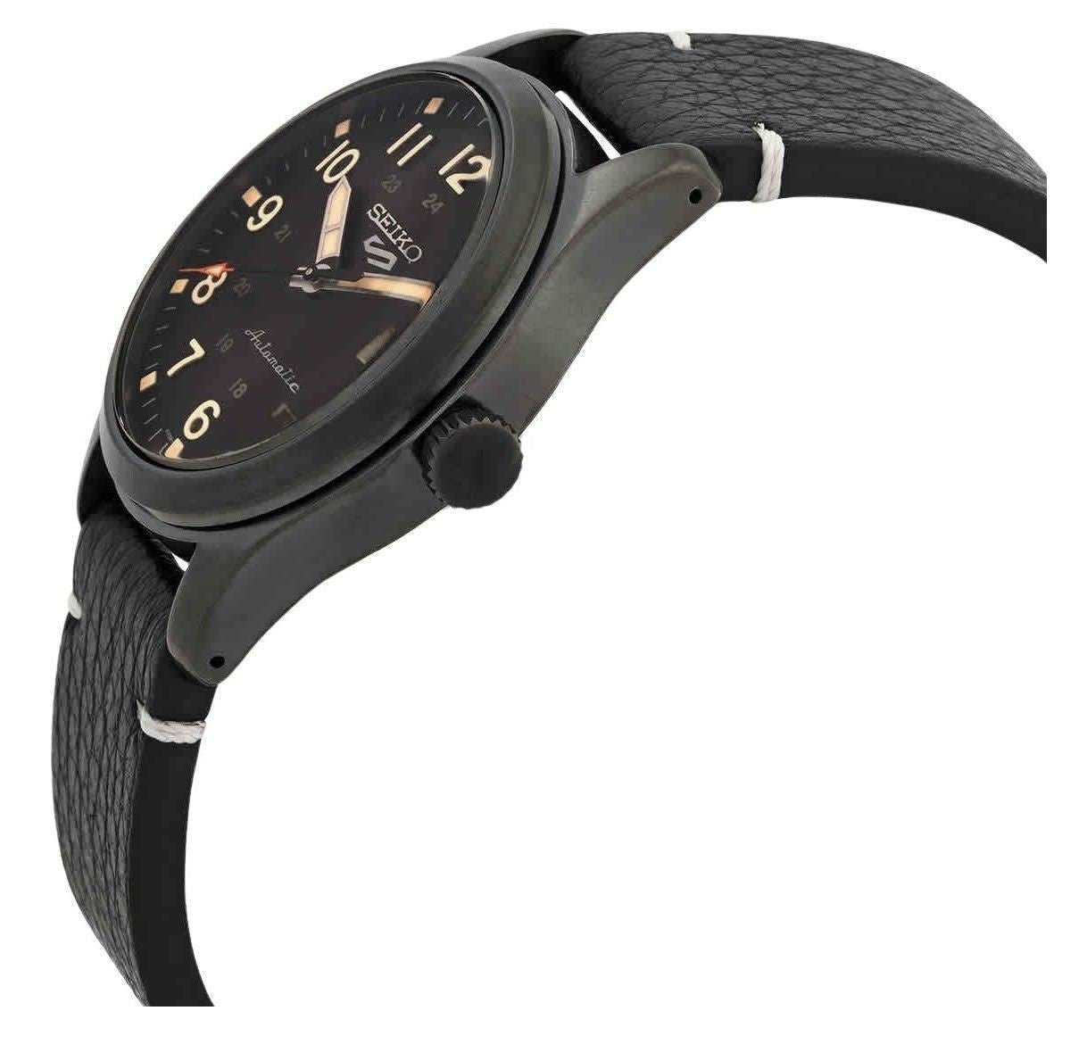 Refurbished Seiko 5 Sports Field Collection Brown Dial Leather Strap Automatic SRPG41 SRPG41K1 SRPG41K 100M Men's Watch - Prestige Stones
