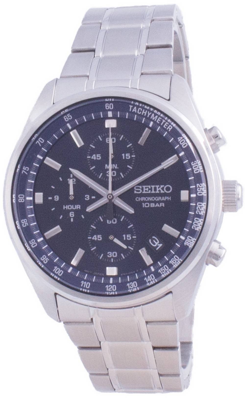Refurbished Seiko Chronograph Quartz SSB377 SSB377P1 SSB377P 100M Men's Watch - Prestige Stones
