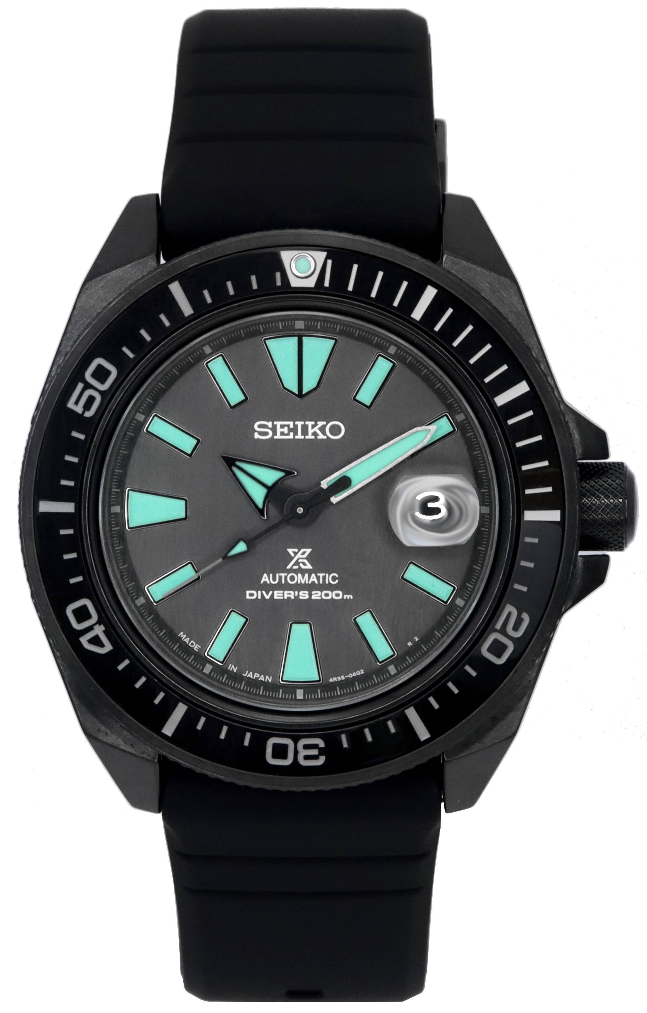 Refurbished Seiko Prospex Samurai Black Series Limited Edition Automatic Diver's SRPH97J1 200M Men's Watch - Prestige Stones