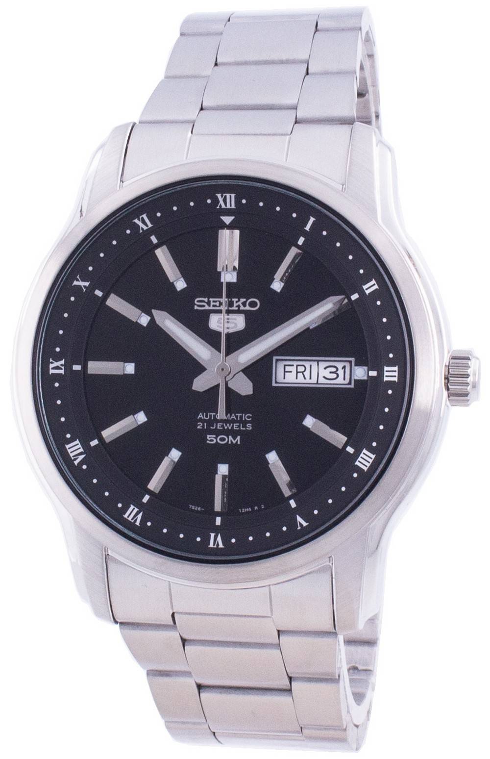 Seiko 5 Automatic Black Dial SNKP11 SNKP11K1 SNKP11K Men's Watch - Prestige Stones