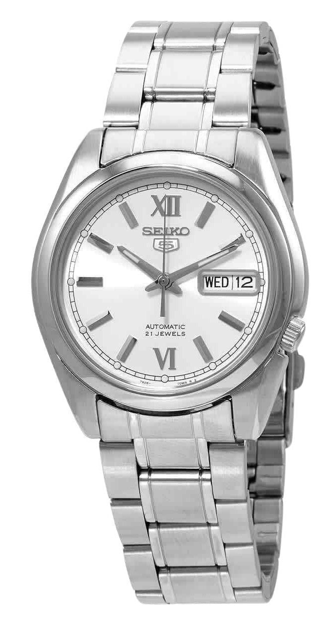 Seiko 5 Automatic Silver Dial SNKL51 SNKL51K1 SNKL51K Men's Watch - Prestige Stones