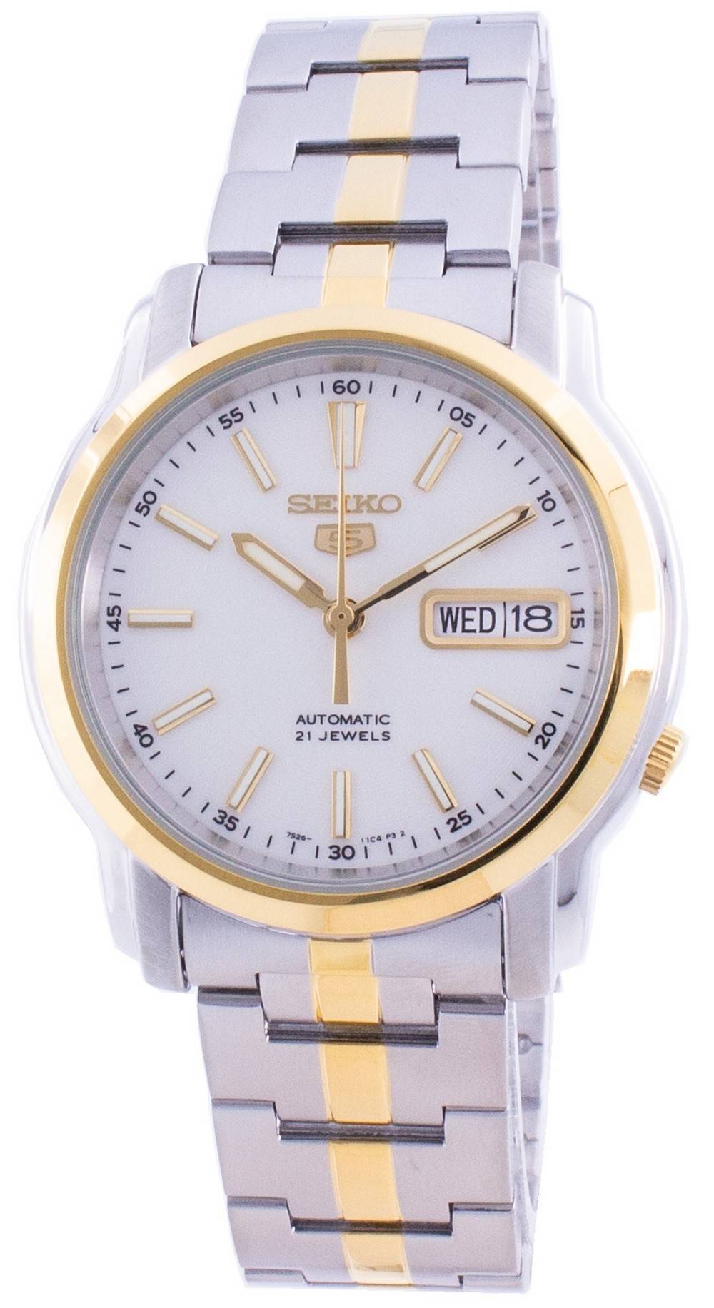 Seiko 5 Automatic White Dial SNKL84 SNKL84K1 SNKL84K Men's Watch - Prestige Stones