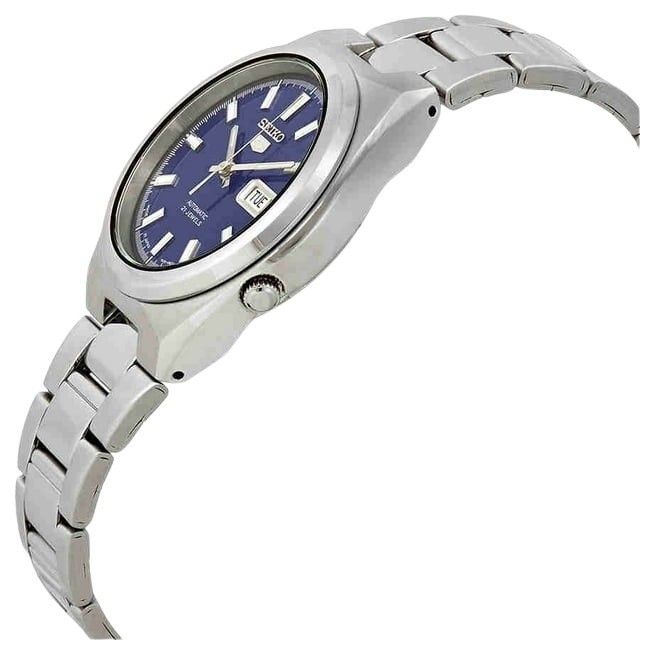 Seiko 5 Date - Day Stainless Steel Blue Dial 21 Jewels Automatic SNKC51J1 Men's Watch - Prestige Stones