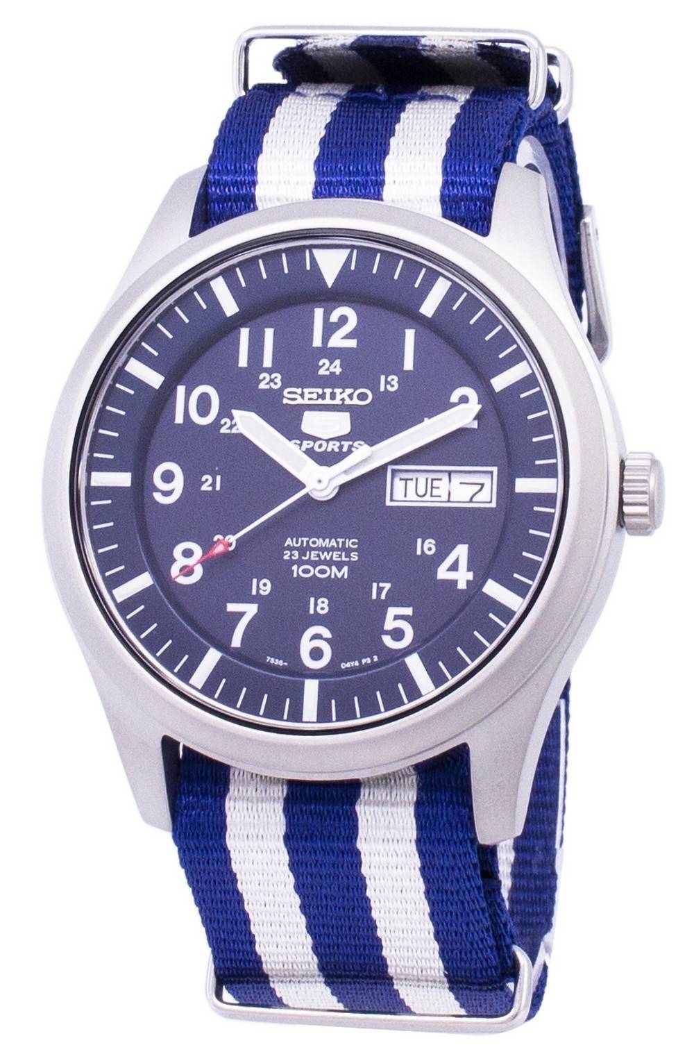 Seiko 5 Sports Automatic Nato Strap SNZG11K1 - var - NATO2 Men's Watch - Prestige Stones