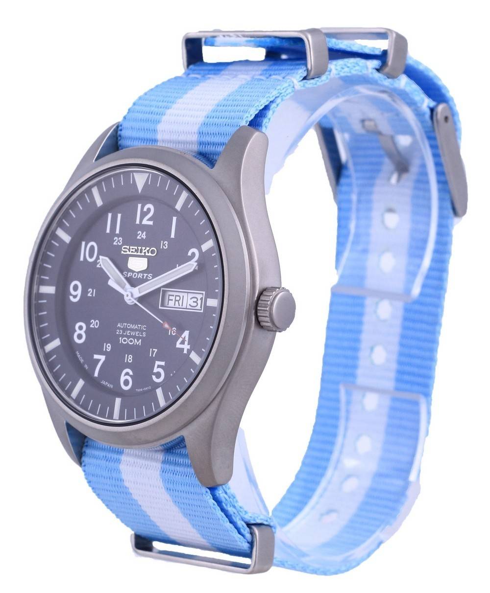 Seiko 5 Sports Automatic Polyester SNZG11J1 - var - NATO24 100M Men's Watch - Prestige Stones