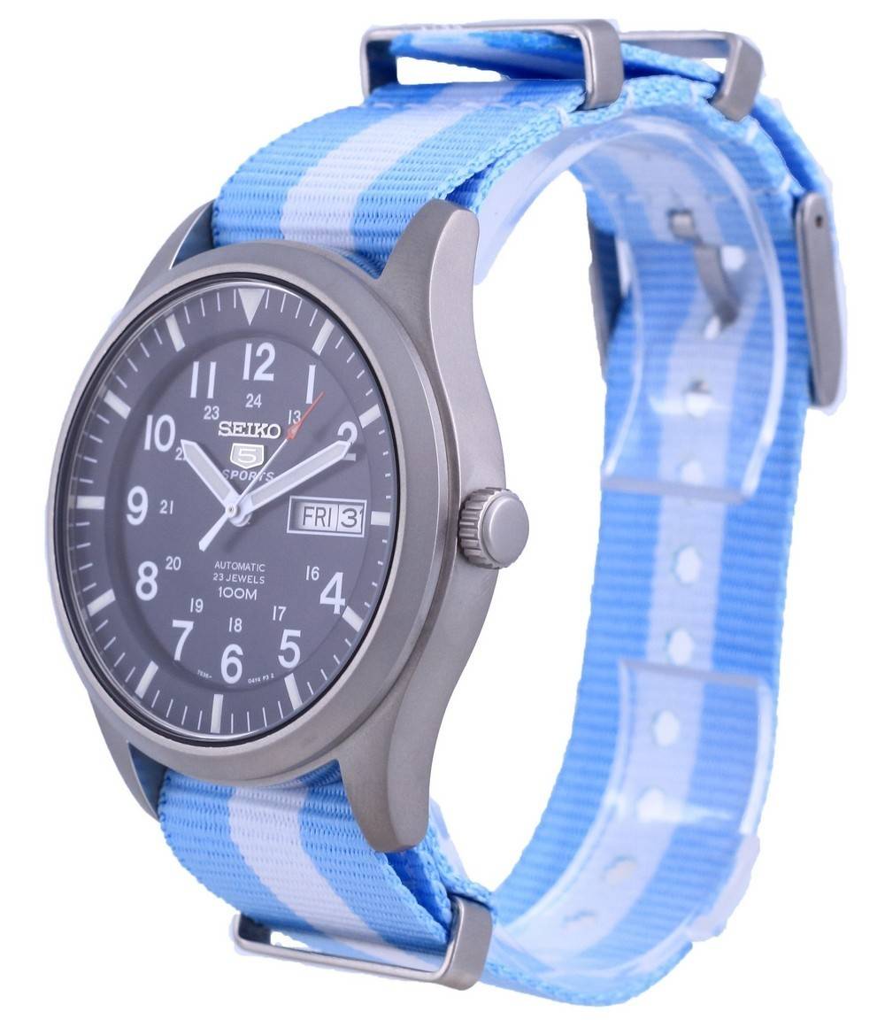Seiko 5 Sports Automatic Polyester SNZG11K1 - var - NATO24 100M Men's Watch - Prestige Stones