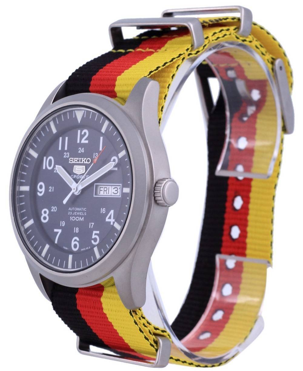 Seiko 5 Sports Automatic Polyester SNZG11K1 - var - NATO26 100M Men's Watch - Prestige Stones
