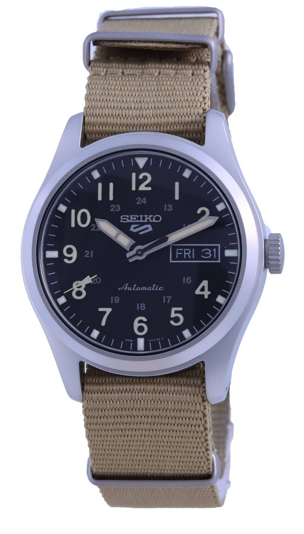 Seiko 5 Sports Field Black Dial Automatic SRPG35 SRPG35K1 SRPG35K 100M Men's Watch - Prestige Stones