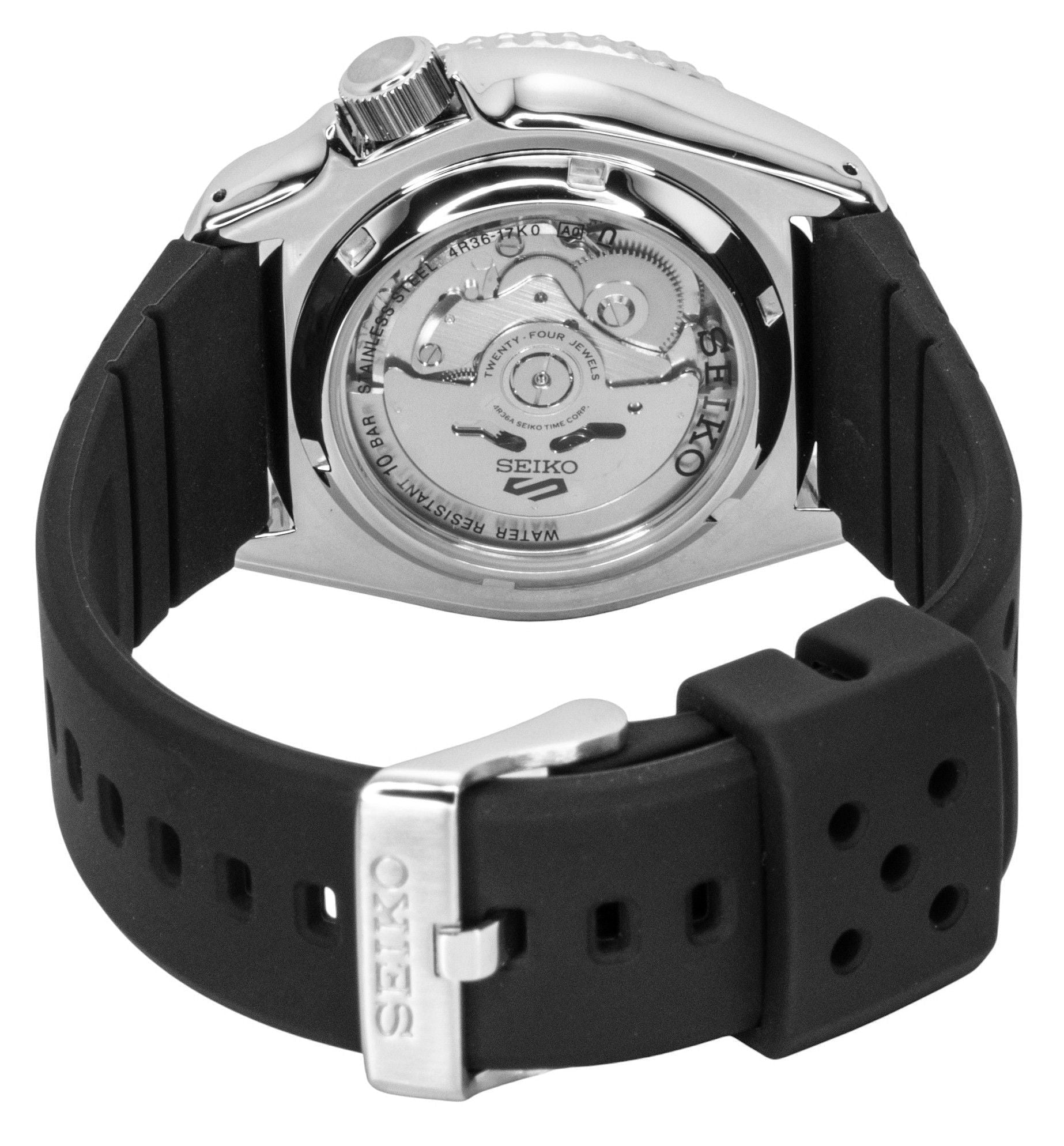 Seiko 5 Sports SKX Redux Silicone Strap Yellow Dial Automatic SRPL87K1 100M Men's Watch - Prestige Stones