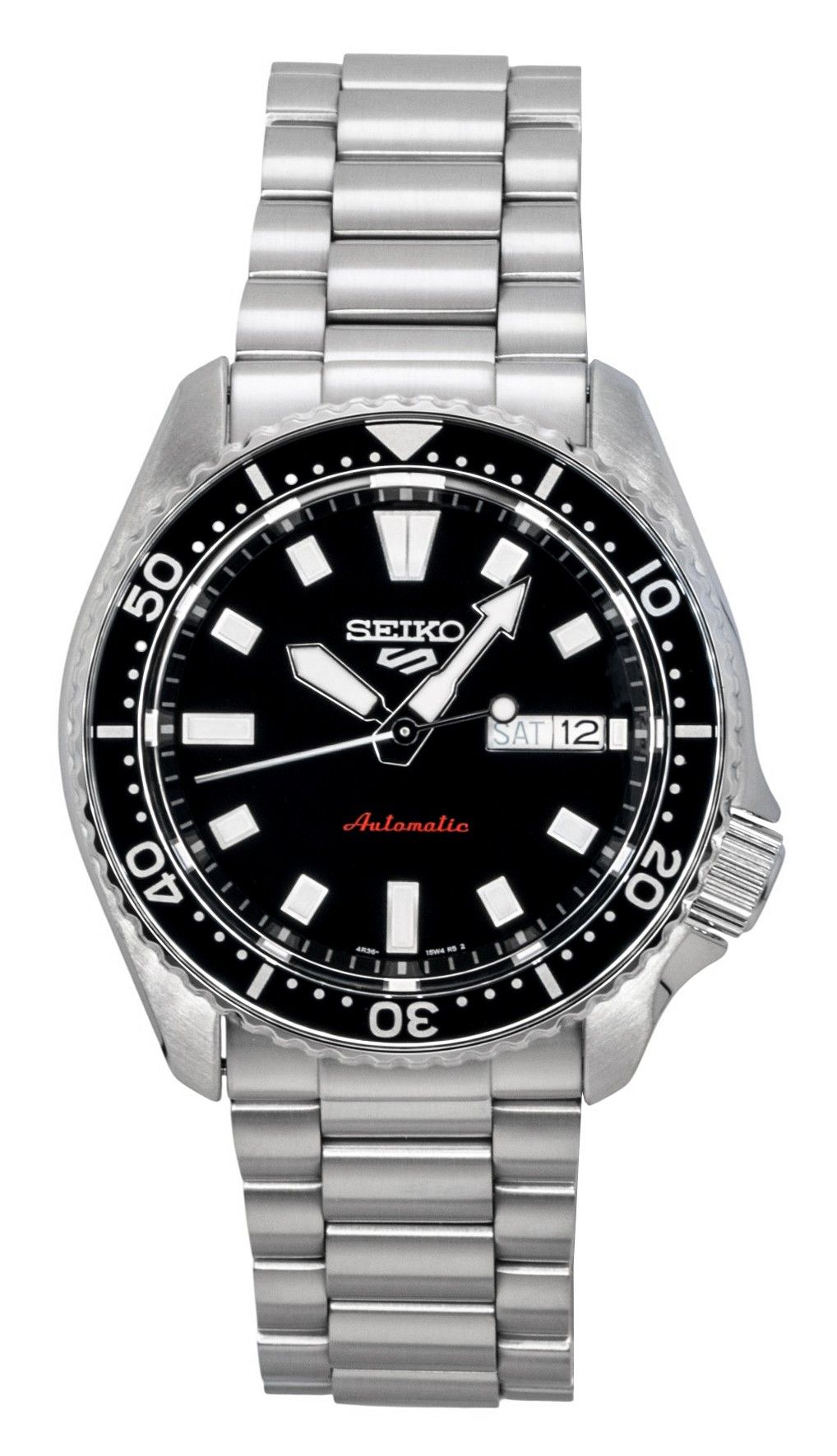 Seiko 5 Sports SKX Redux Stainless Steel Black Dial Automatic SRPL85K1 100M Men's Watch - Prestige Stones