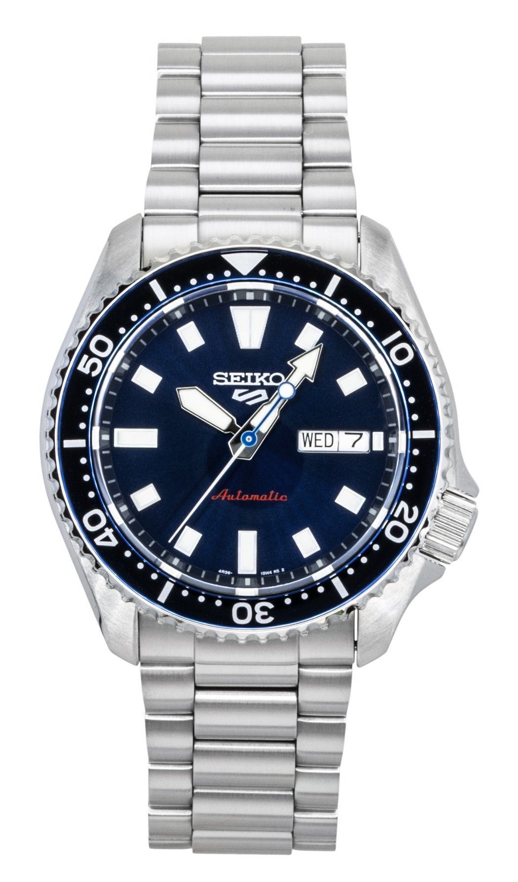 Seiko 5 Sports SKX Redux Stainless Steel Blue Dial Automatic SRPL83K1 100M Men's Watch - Prestige Stones