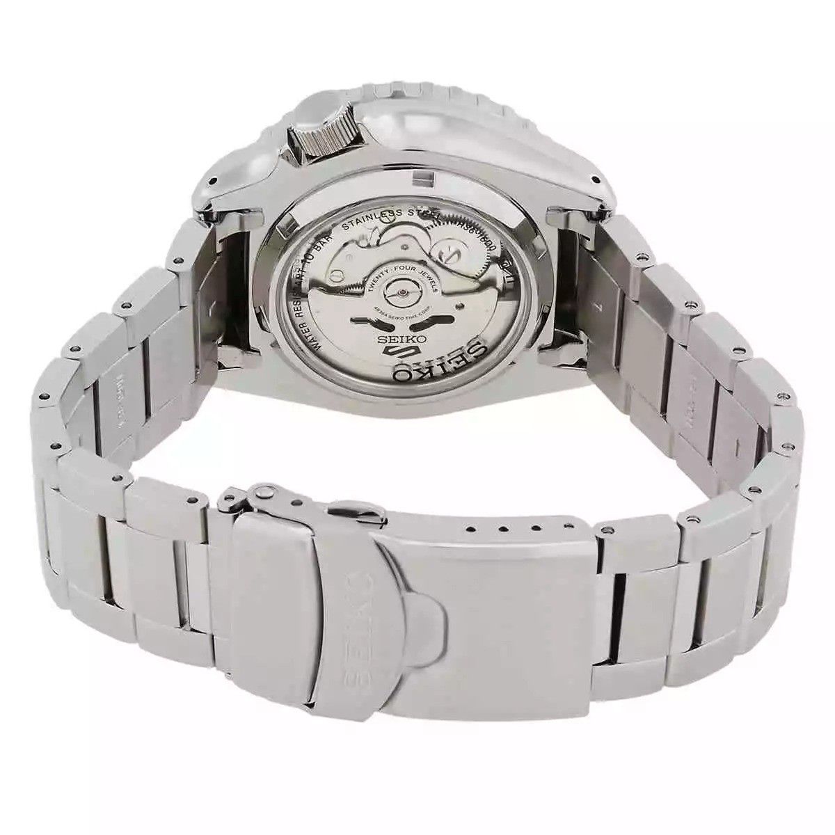 Seiko 5 Sports SKX Series Stainless Steel Blue Sunray Dial Automatic SRPK97K1 100M Men's watch - Prestige Stones