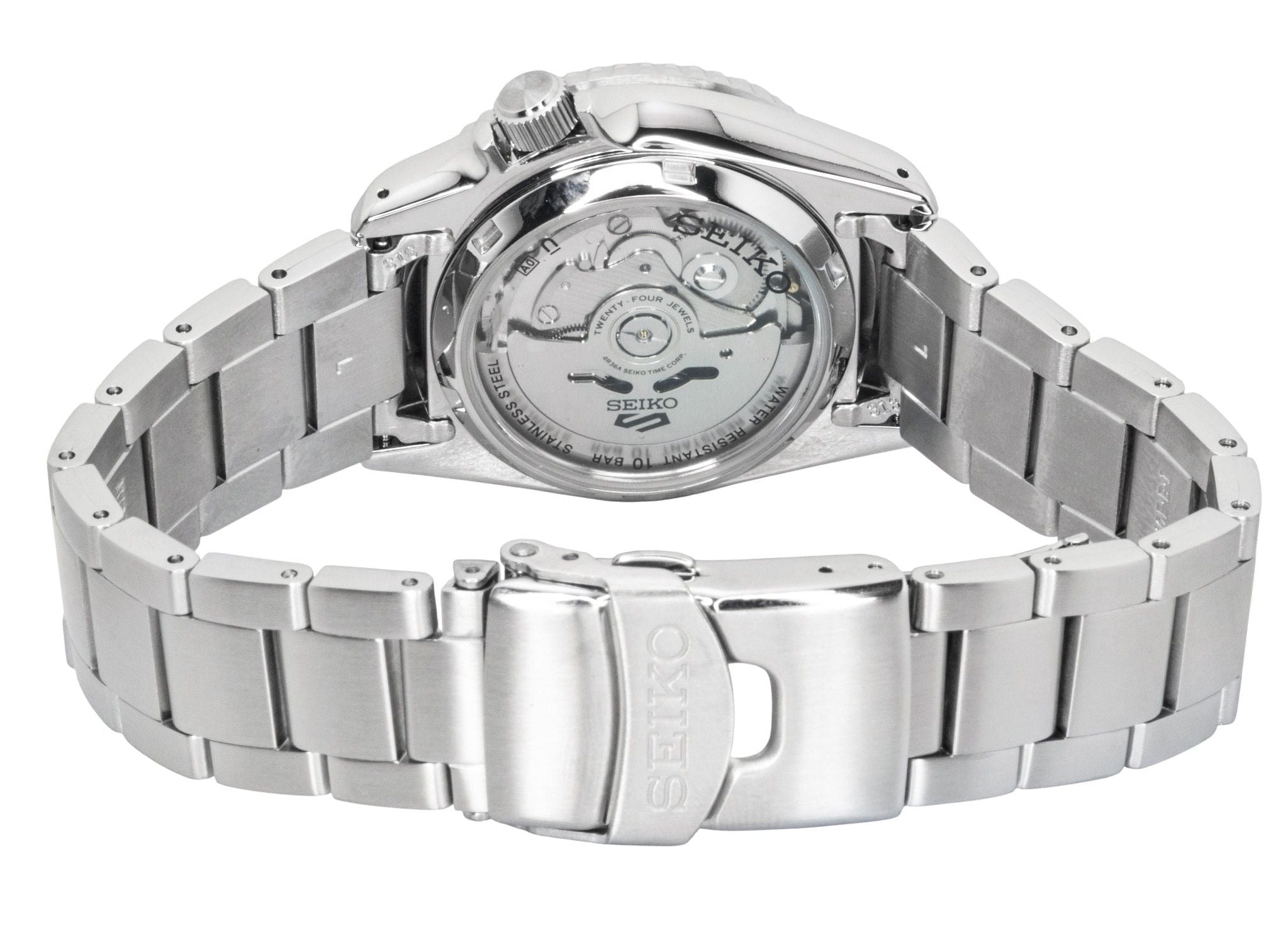 Seiko 5 Sports SKX Street Denim Stainless Steel Blue Dial Automatic SRPL77K1 100M Men's Watch - Prestige Stones